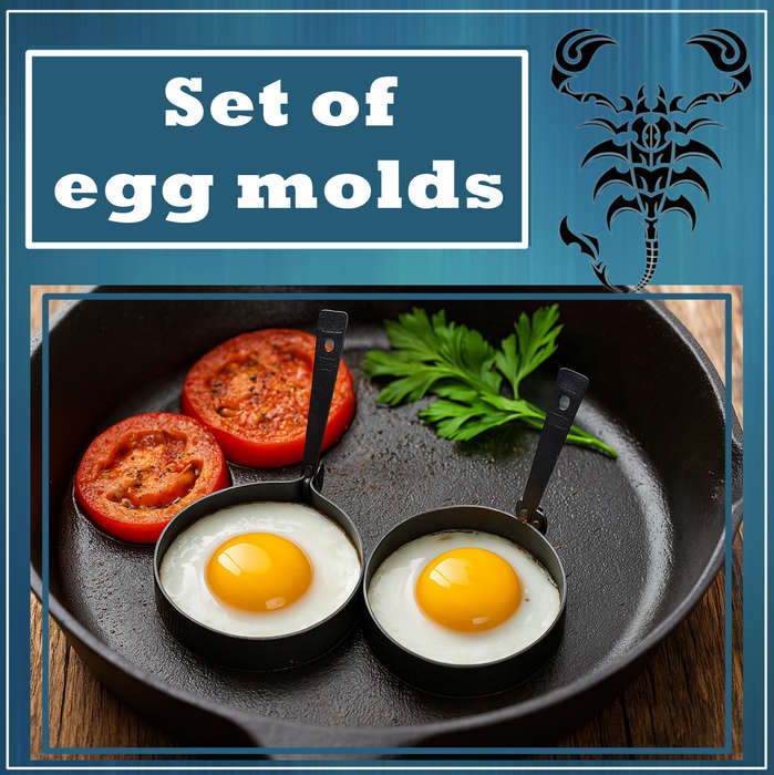 Set of egg molds