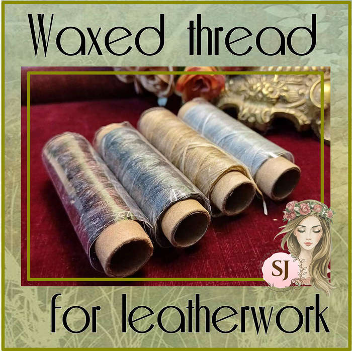 Waxed thread for leatherwork