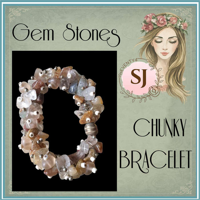 HEAVY STONE CHUNKY BRACELET