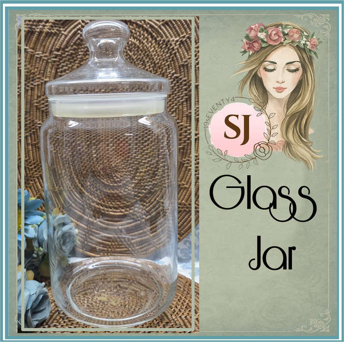 GLASS STORAGE JAR | CANDY JAR | BISCUIT JAR |