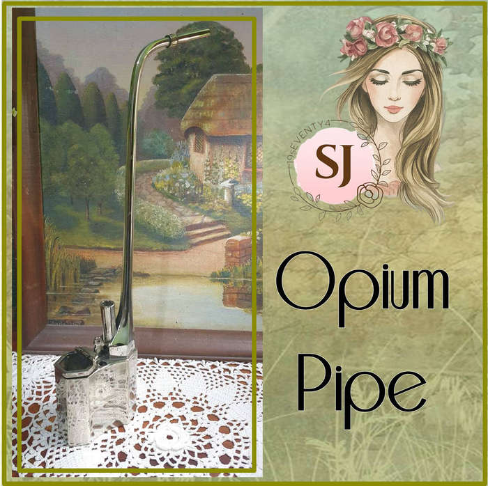 A Chinese white metal opium pipe | incomplete | 03 |