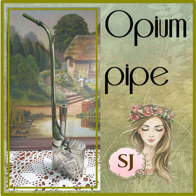 A Chinese white metal opium pipe | incomplete | 02 |