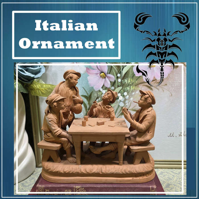 Grasso Italy Italian Terra Cotta Pottery Figurine
