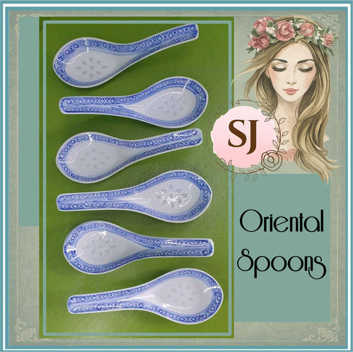 Oriental soup Spoons