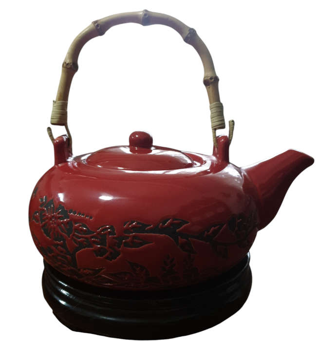 ORIENTAL TEA SET WITH TRAY