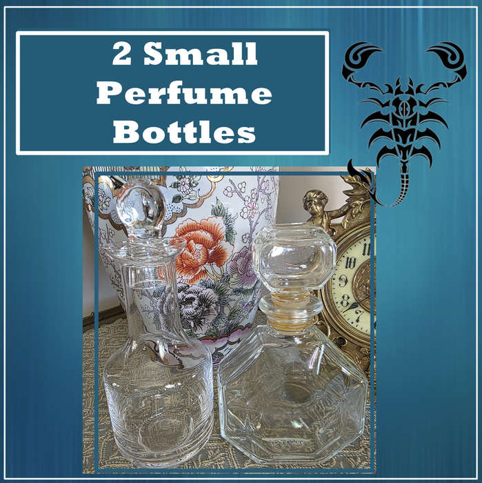 TWO SMALL PERFUME BOTTLES