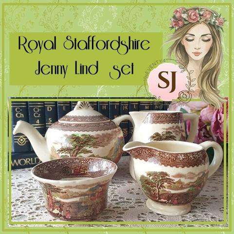 RARE Royal Staffordshire "Jenny Lind 1795 set