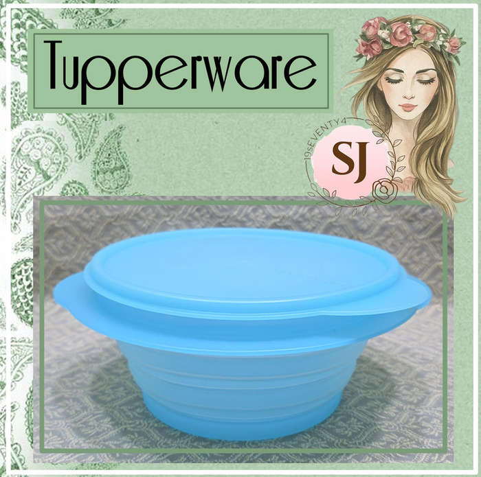 Tupperware Concertina Container | Baby Blue | 1.5L