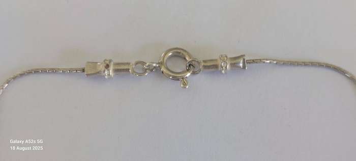 Amazing vintage sterling silver Eastern necklace 20.0g