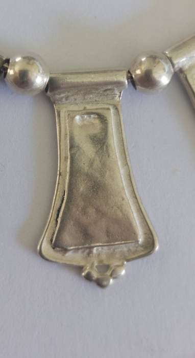 Amazing vintage sterling silver Eastern necklace 20.0g