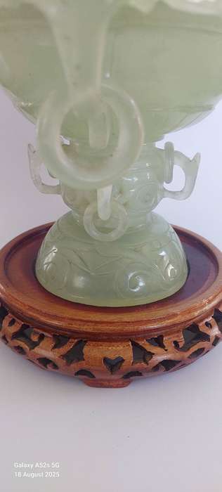 Magnificent!! Antique Chinese hand carved Sepentine dragon censor Value R6500