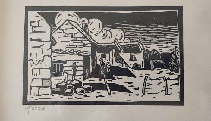 Super Rare!! Gregoire Boonzaier linocut hardly ever seen Value R4500