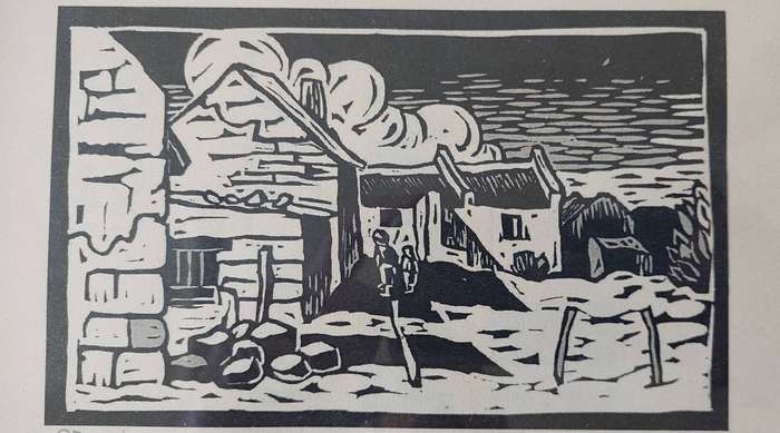 Super Rare!! Gregoire Boonzaier linocut hardly ever seen Value R4500