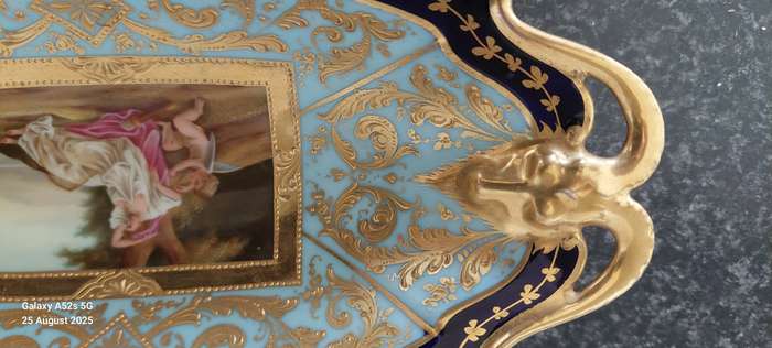 Rare! 19th century Royal Vienna hand painted dish Value R6500