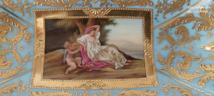 Rare! 19th century Royal Vienna hand painted dish Value R6500