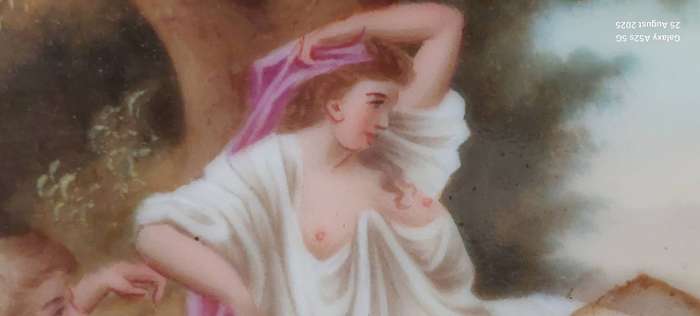 Rare! 19th century Royal Vienna hand painted dish Value R6500