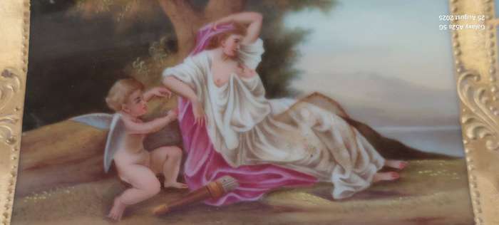 Rare! 19th century Royal Vienna hand painted dish Value R6500