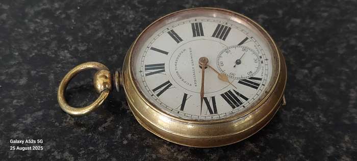 Rare! Superior Timekeeper Railway pocket watch 100% working Value R3000