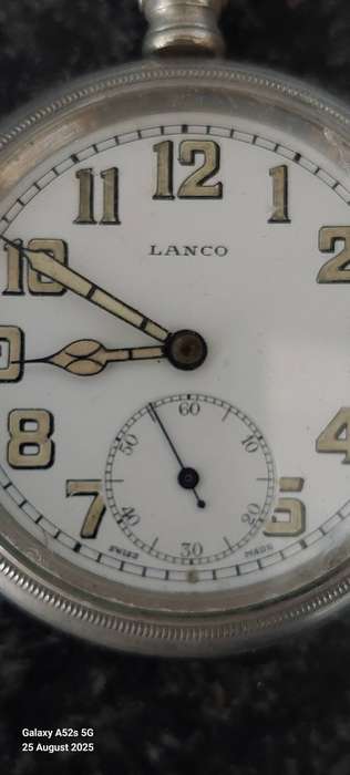 Very Rare! WW2 S.A military Lanco pocket watch 100% working Value R7500