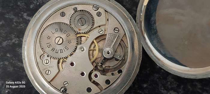 Very Rare! WW2 S.A military Lanco pocket watch 100% working Value R7500