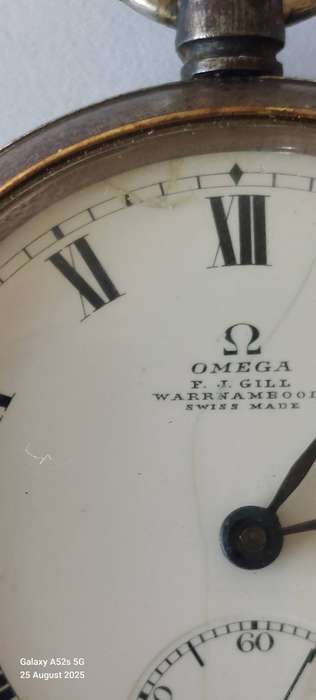 Rare!! Early 1900's Omega gun steel pocket watch 100% working! Value R4500