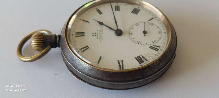 Rare!! Early 1900's Omega gun steel pocket watch 100% working! Value R4500