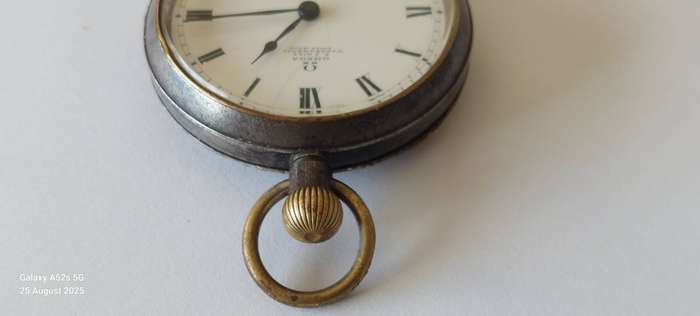 Rare!! Early 1900's Omega gun steel pocket watch 100% working! Value R4500