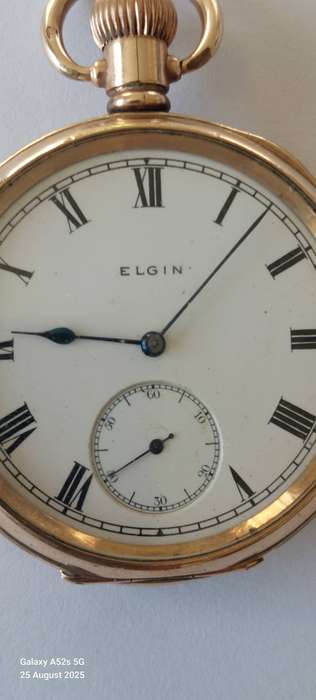Amazing!! Heavily gold plated Elgin pocket watch Value R2500