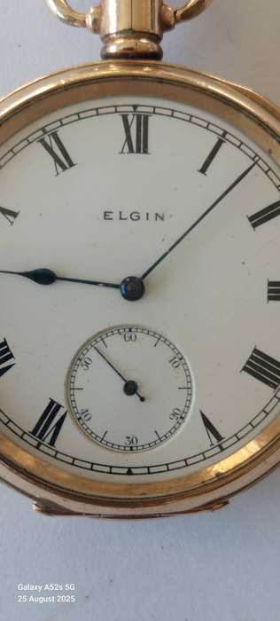 Amazing!! Heavily gold plated Elgin pocket watch Value R2500