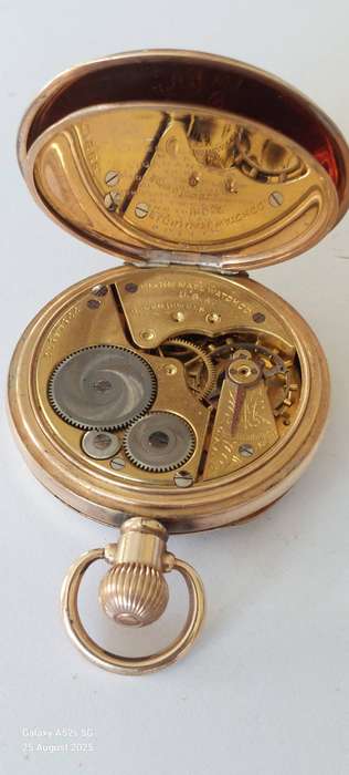 Amazing!! Heavily gold plated Elgin pocket watch Value R2500