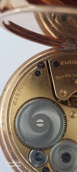 Amazing!! Heavily gold plated Elgin pocket watch Value R2500
