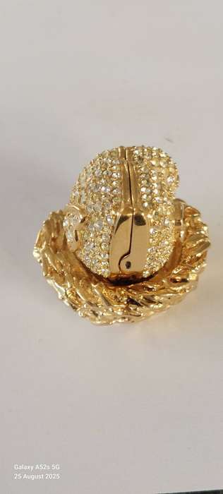 Rare vintage Este Lauder bird on nest perfume case Value R2000