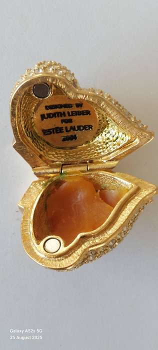 Rare vintage Este Lauder bird on nest perfume case Value R2000