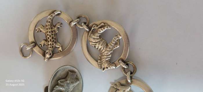 Very Rare!! Vintage Haglund sterling silver bracelet & earrings set 52.8g Value R3500