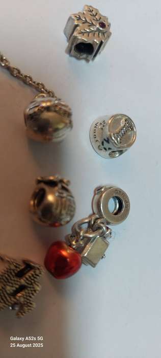 Wow! Collection of 12 Pandora charms & safety chain 48.4g Value R3200