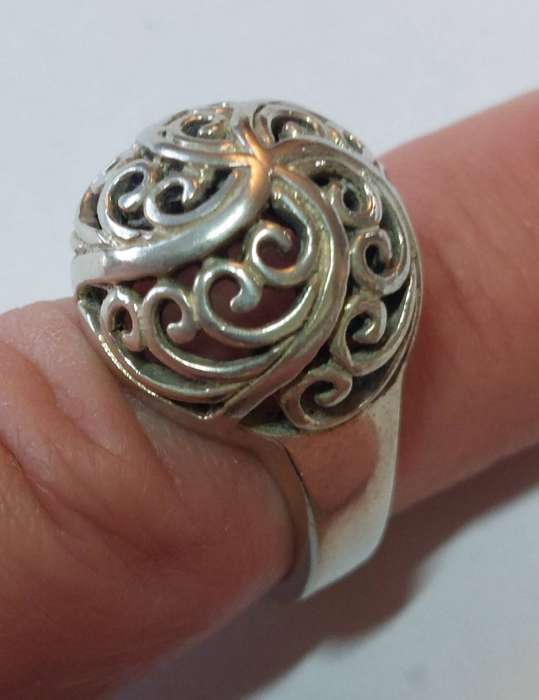 Gorgeous design vintage sterling silver ring 8.5g