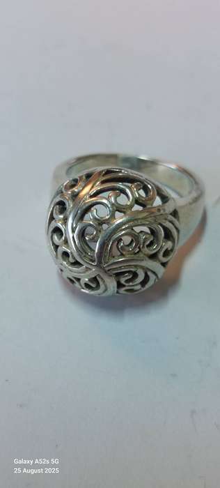 Gorgeous design vintage sterling silver ring 8.5g