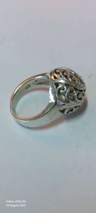 Gorgeous design vintage sterling silver ring 8.5g