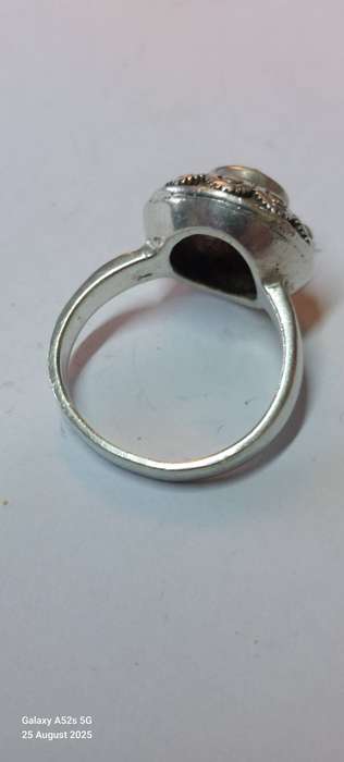 Magnificent vintage sterling silver ruby ring 9.4g