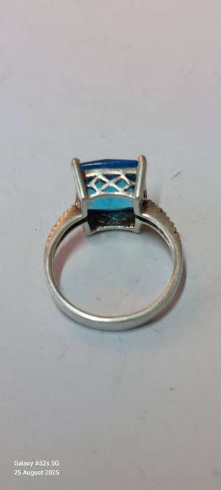 Spectacular sterling silver cz ring 4.6g