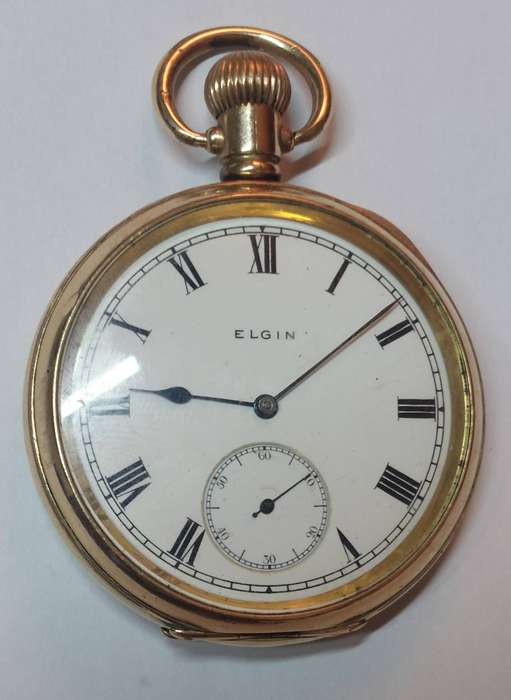 Amazing!! Heavily gold plated Elgin pocket watch Value R2500