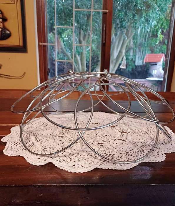 Vintage Mid Century Modern Atomic Chrome Fruit Bowl