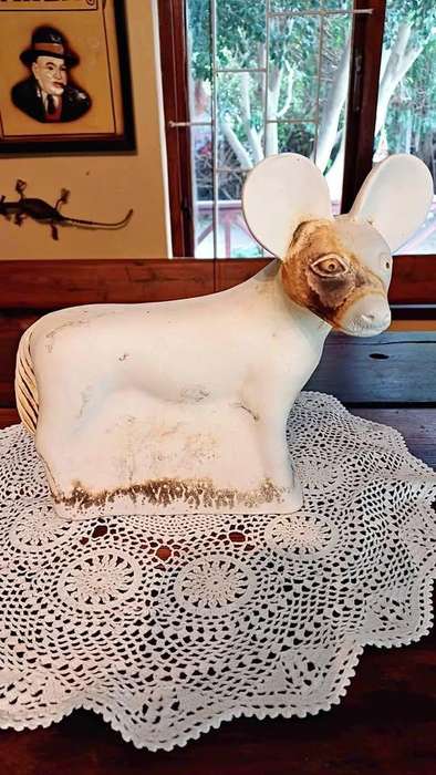 Unusual pottery Wild Dog. Made in South Africa