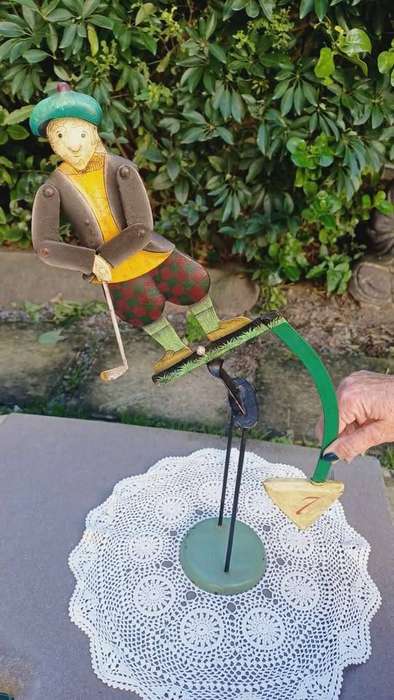 Vintage The Golfer Sky Hook by Authentic Models Pendulum Balancing Toy - Large (56cm tall)