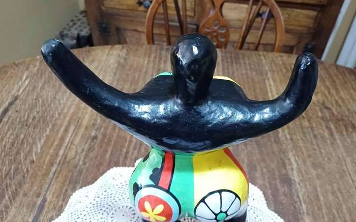 Polychrome Paper Mache NaNa Sculpture Mid Century Modern Hommage an Niki de Saint Phalle