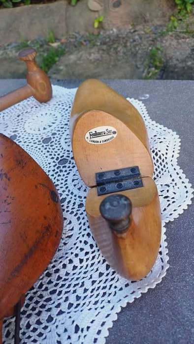 Collection of 5 Mid Century Wooden Shoe Stretchers