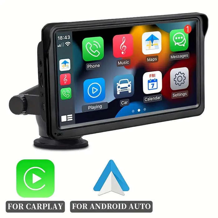 7inch Wireless CarPlay & Android Auto Touchscreen
