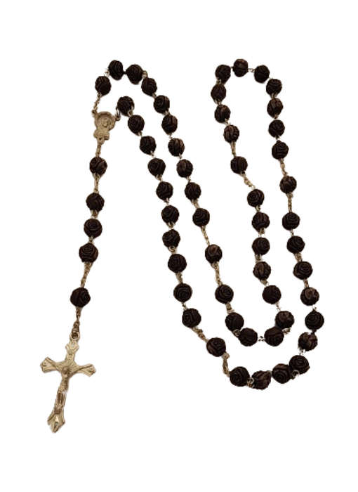 Holy Rosary Prayer Beads - Dark Brown