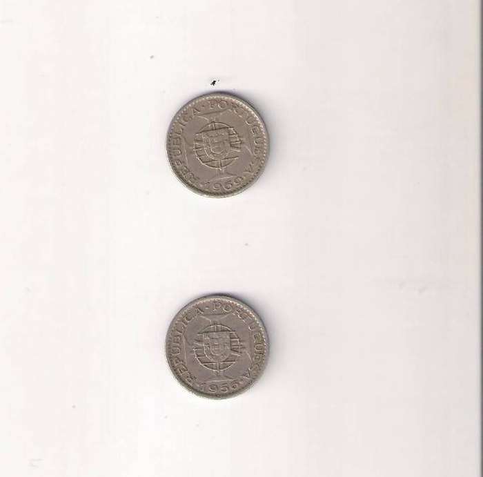 Angolan 2.5 Escudos 1956 1969