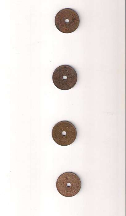 Rhodesia and Nyasaland Half Penny 1955 1956 1957 1958
